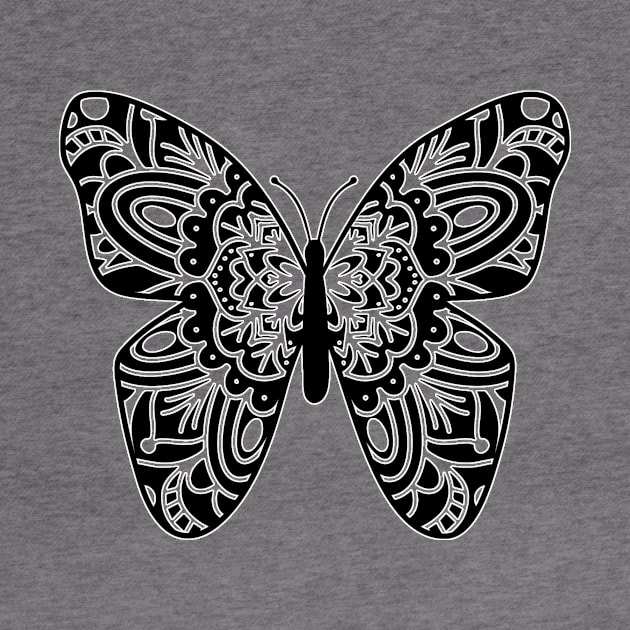 Butterfly Mandala by The Crazy Daisy Lady